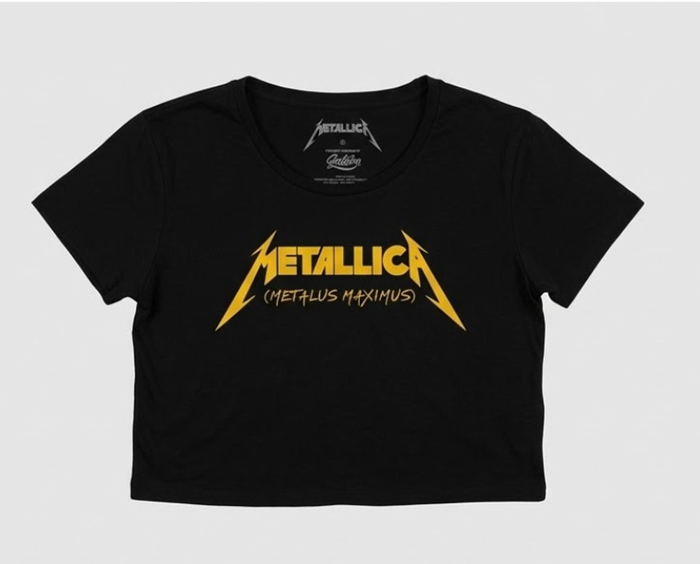 Official Metallica Metalus Maximus Baby Tee Golden Goods Soft M NEW